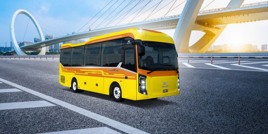 Xe khách Kim Long 29-N29 ngoại thất tổng thể