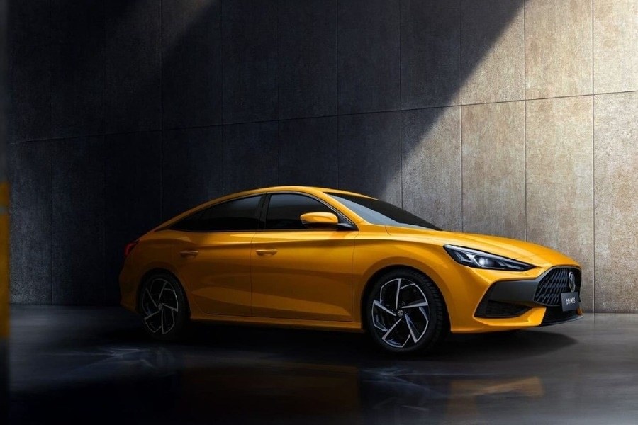 MG5 màu vàng trong studio
