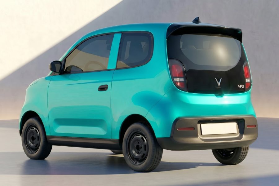 VinFast VF2 màu Xanh Bạc Hà (Urbant Mint) nhìn từ phía sau