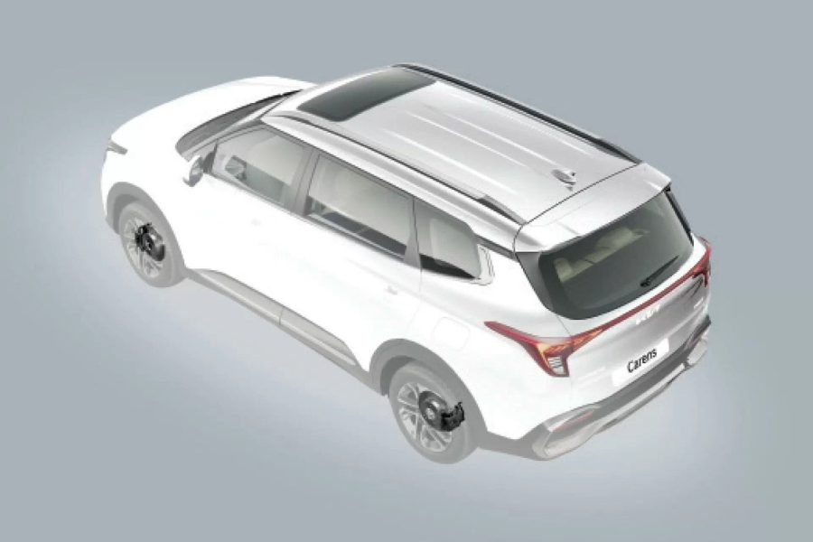 Kia Carens nhìn từ trên cao
