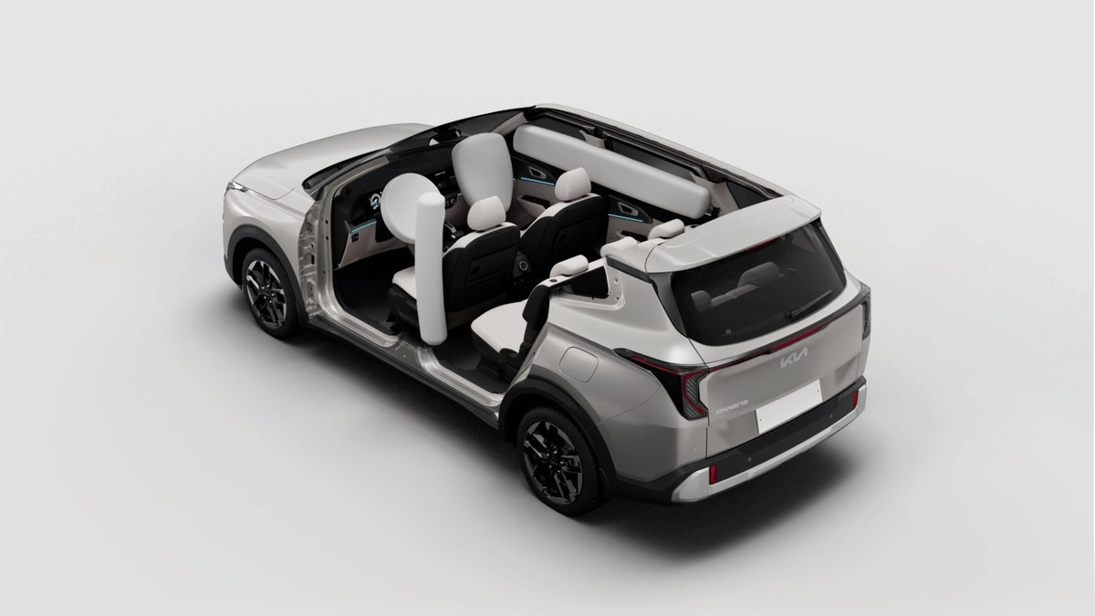 Hệ thống 6 túi khí trên Kia Carens Clavis