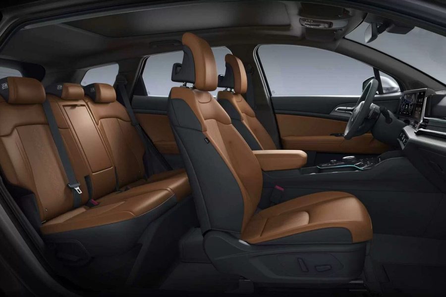 Nội thất da nâu của Kia Sportage