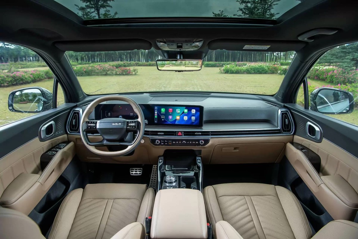 Không gian nội thất tối giản của New Sorento Hybrid