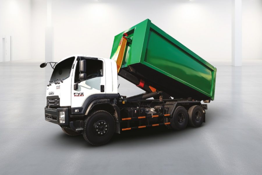 Xe Isuzu FVZ 6x4 chở rác thùng rời